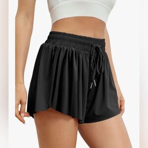 Automet Women’s Black Casual Athletic Shorts XL‎ NWOT